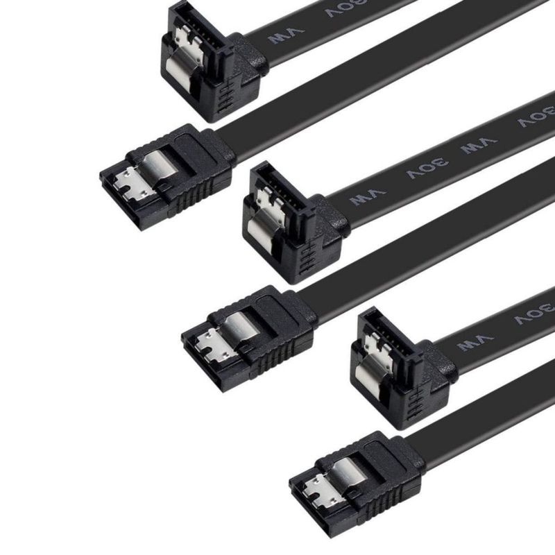 Cable SATA BENFEI 6 Gbps 46 cm Ángulo Recto Pack de 3