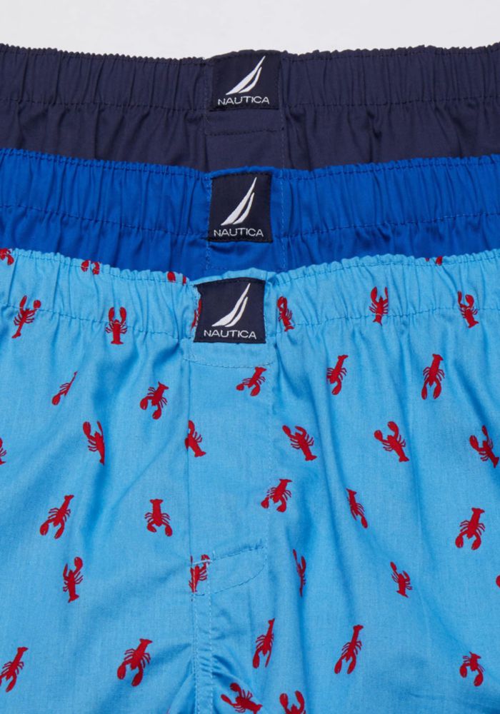 Boxers Nautica de algodón tejido pack de 3