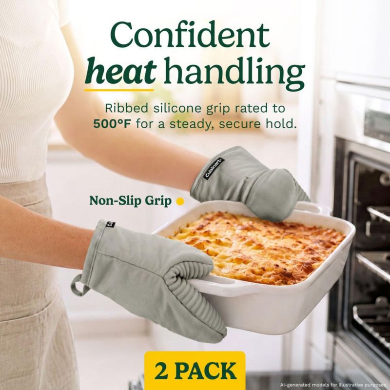 Manoplas de horno Best Brands 13x22 cm 500°F 2 unidades