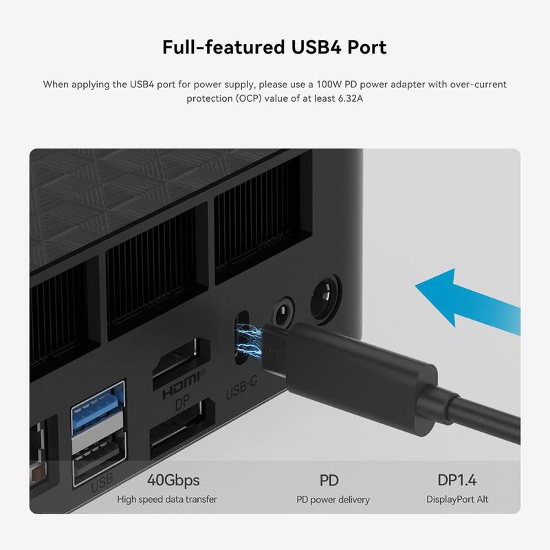 Mini PC de sobremesa Beelink SER6 AMD Ryzen 9 6900HX 32 GB 1 TB SSD