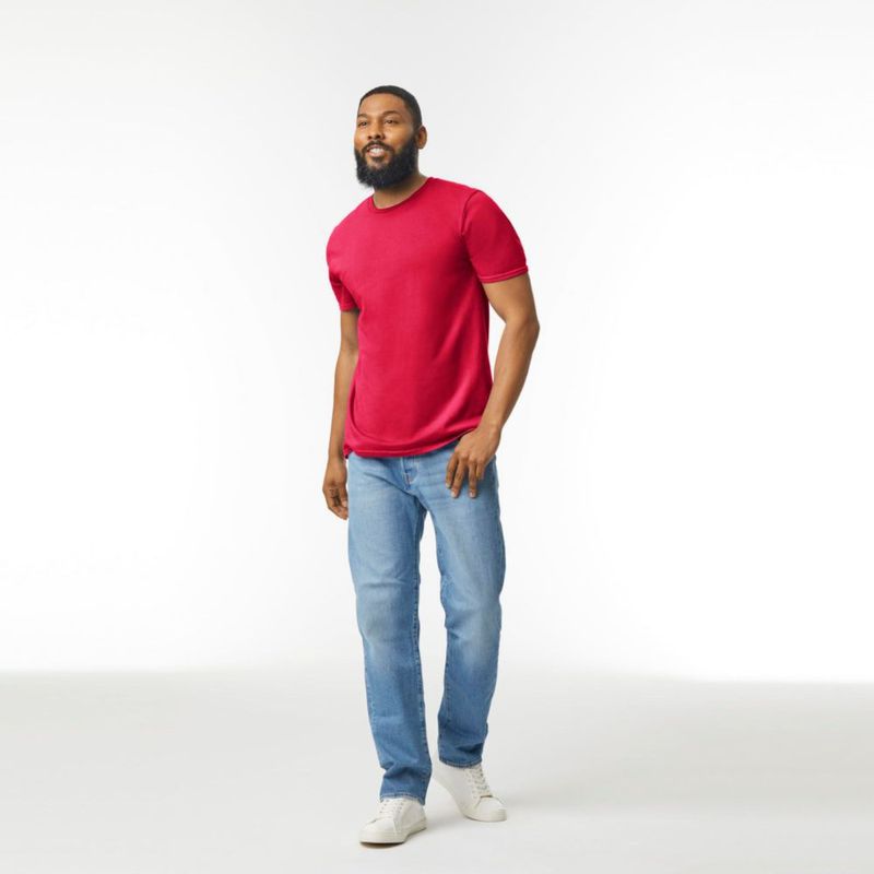Camiseta Gildan G64000 Roja paquete de 2 talla XL