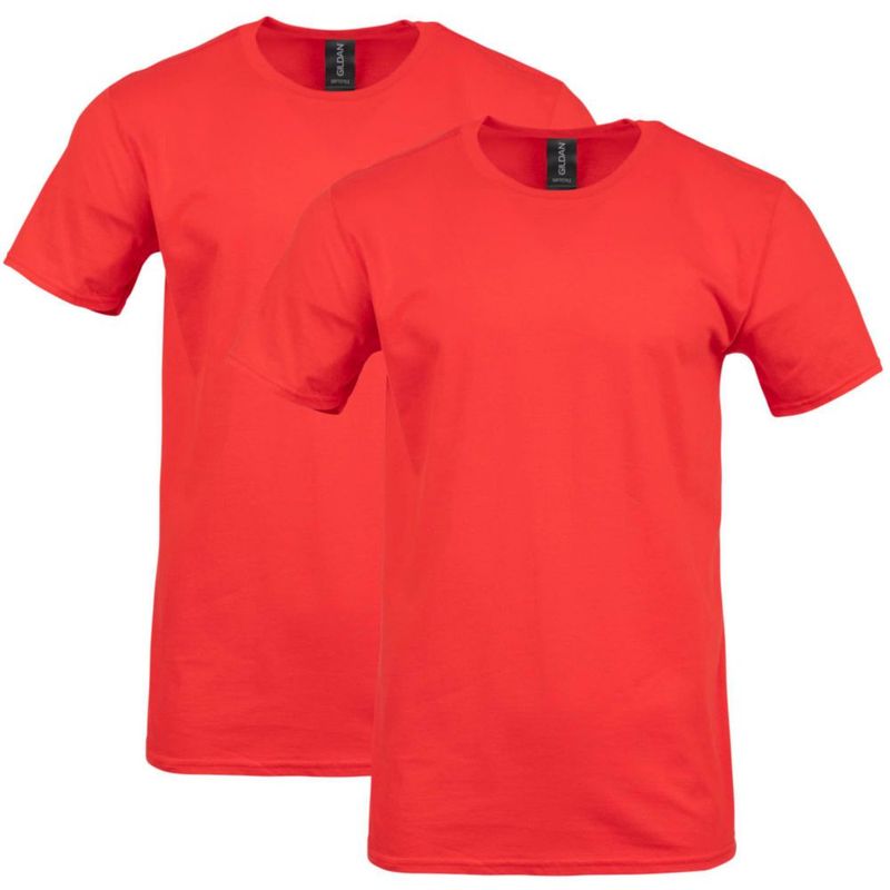 Camiseta Gildan G64000 Roja paquete de 2 talla XL
