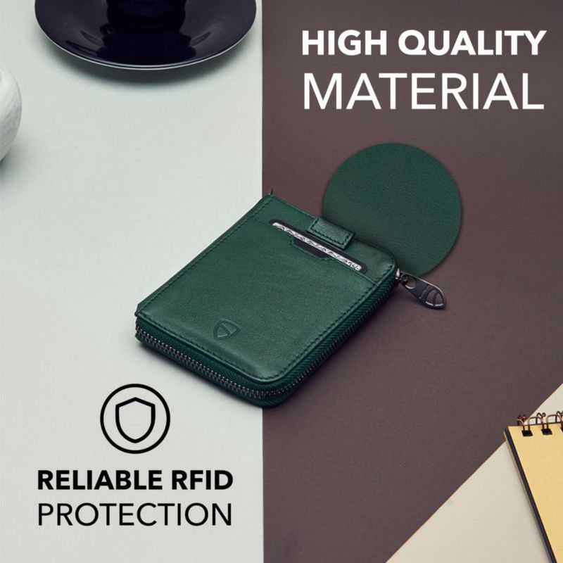 Cartera Vaultskin NOTTING HILL RFID Verde