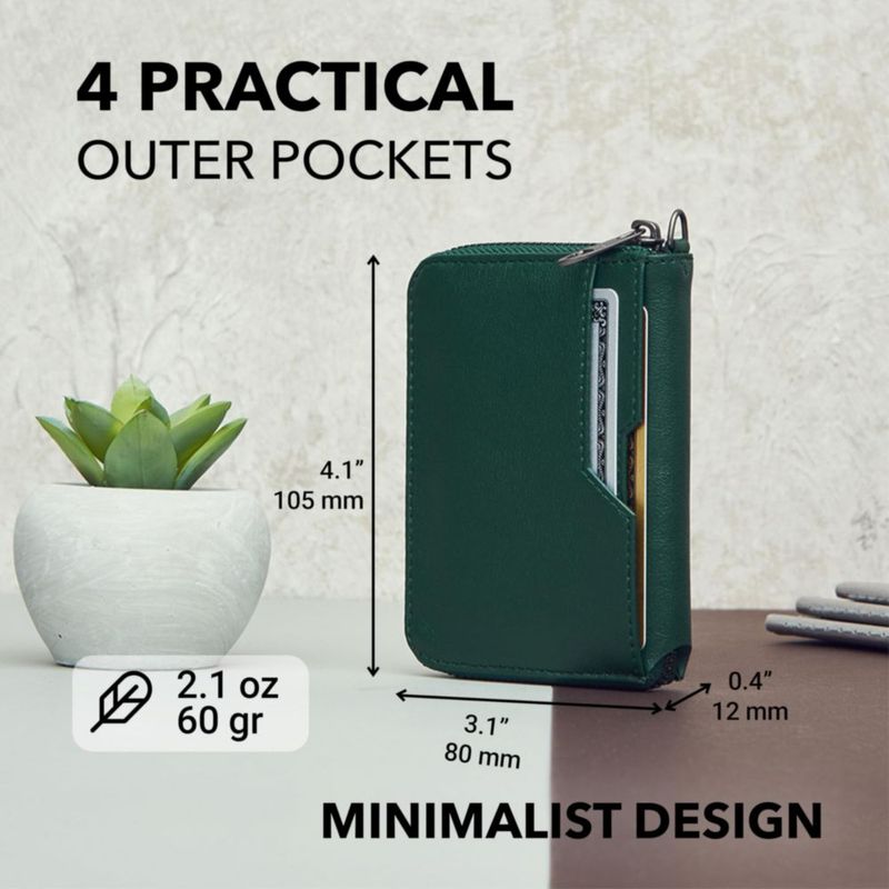 Cartera Vaultskin NOTTING HILL RFID Verde