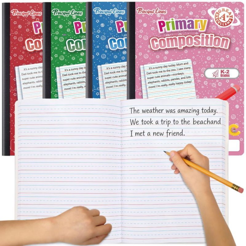 Cuadernos Principal Lines paquete de 24 200 páginas K‑2