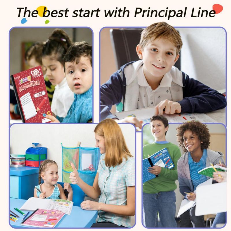 Cuadernos Principal Lines paquete de 24 200 páginas K‑2