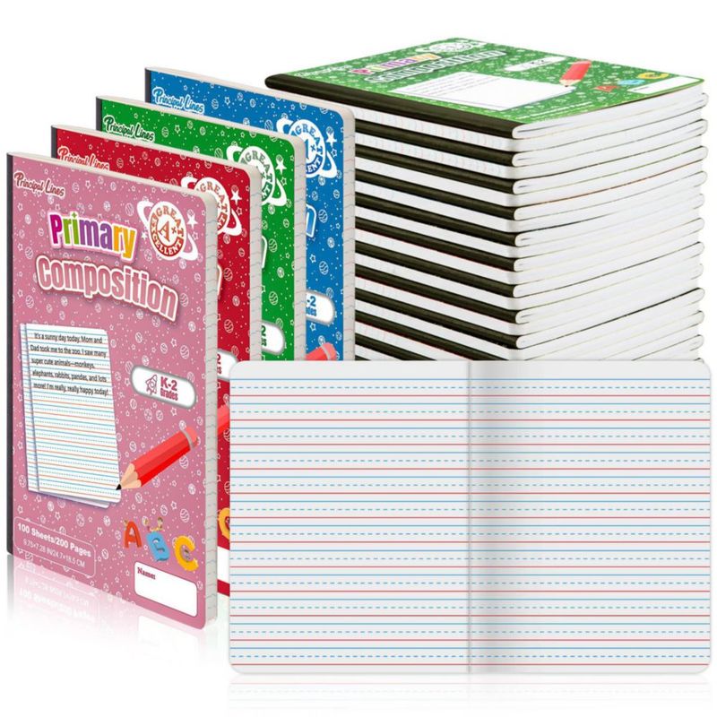 Cuadernos Principal Lines paquete de 24 200 páginas K‑2