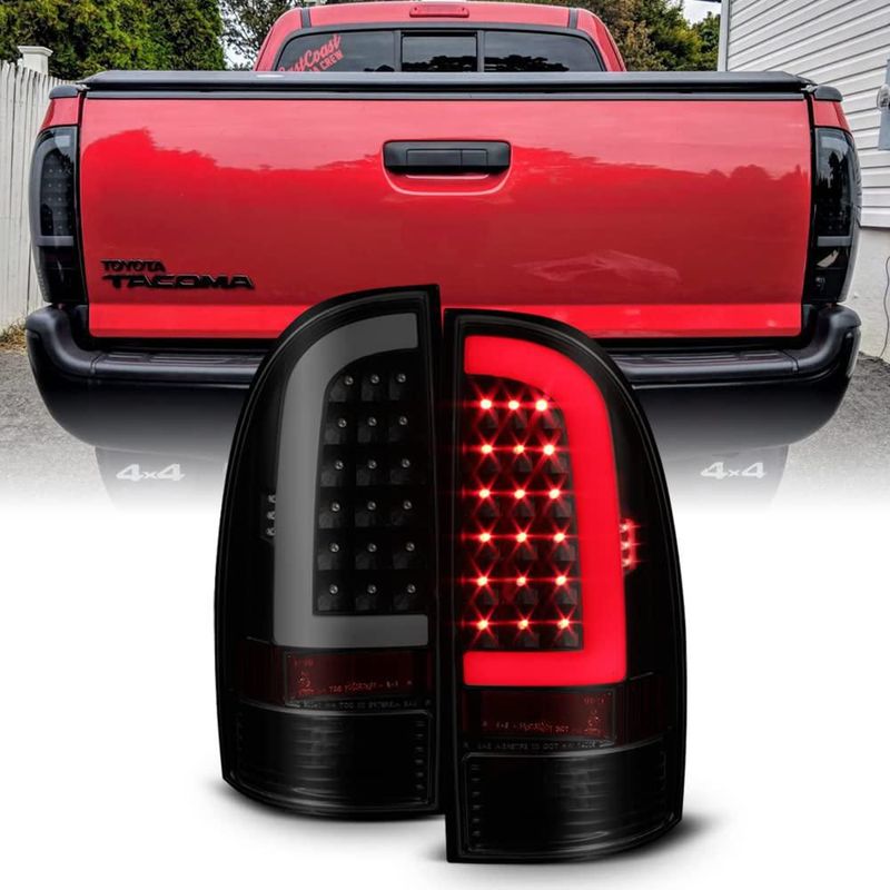 Luces traseras LED ACANII para Toyota Tacoma 2005‑2015 con acabado ahumado