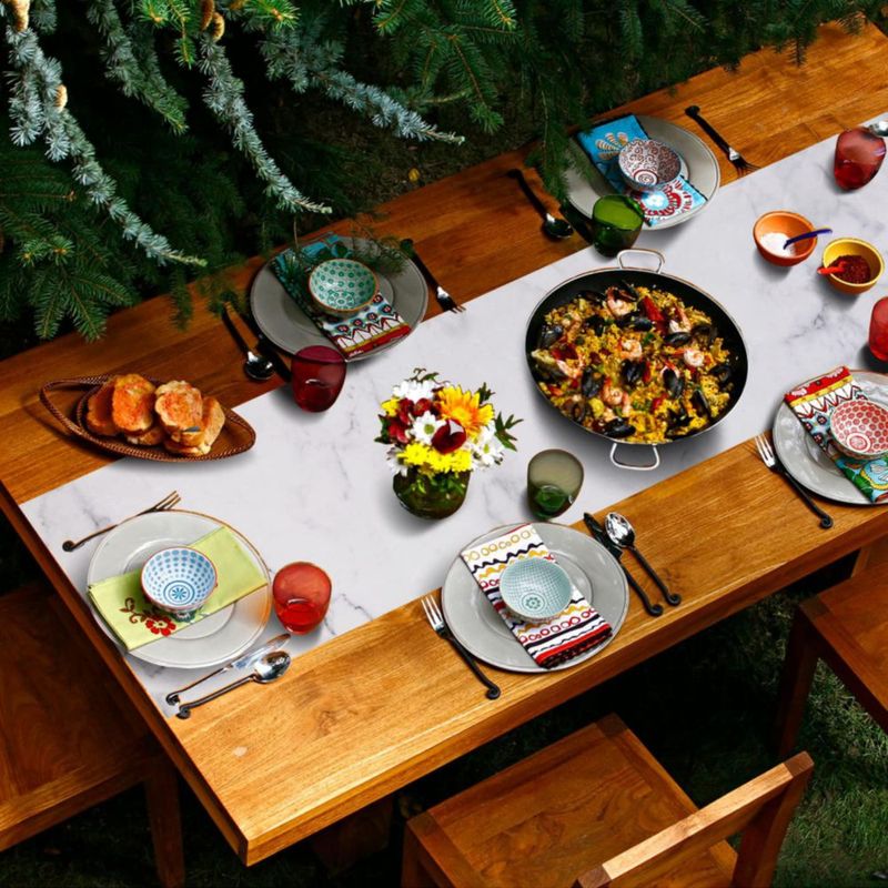 Caminero de mesa Yeload 30 x 100 cm resistente al calor estilo mármol