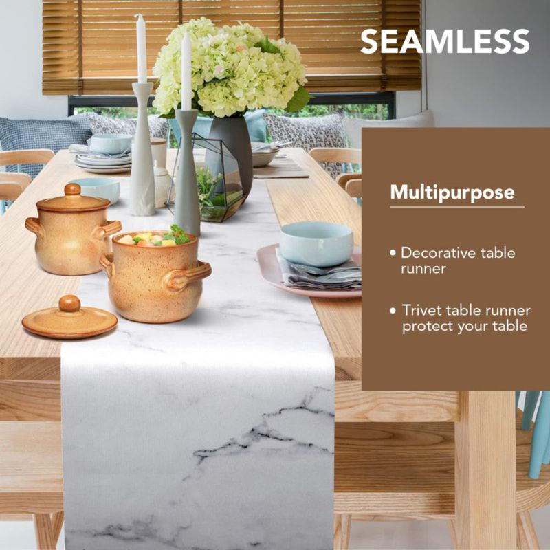 Caminero de mesa Yeload 30 x 100 cm resistente al calor estilo mármol