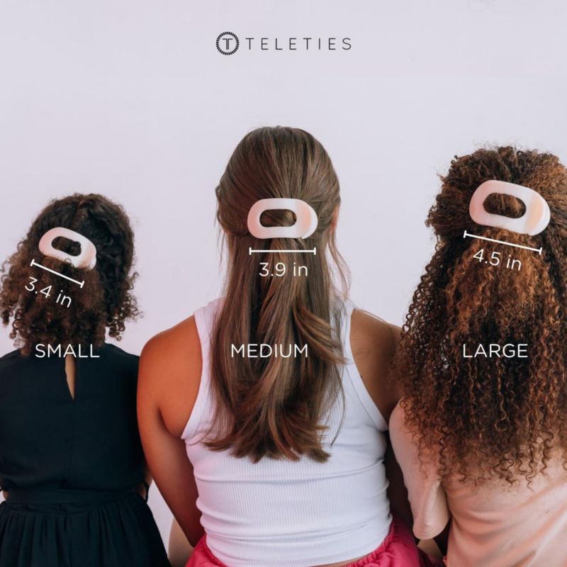Pinza para el pelo TELETIES mediana color almendra beige
