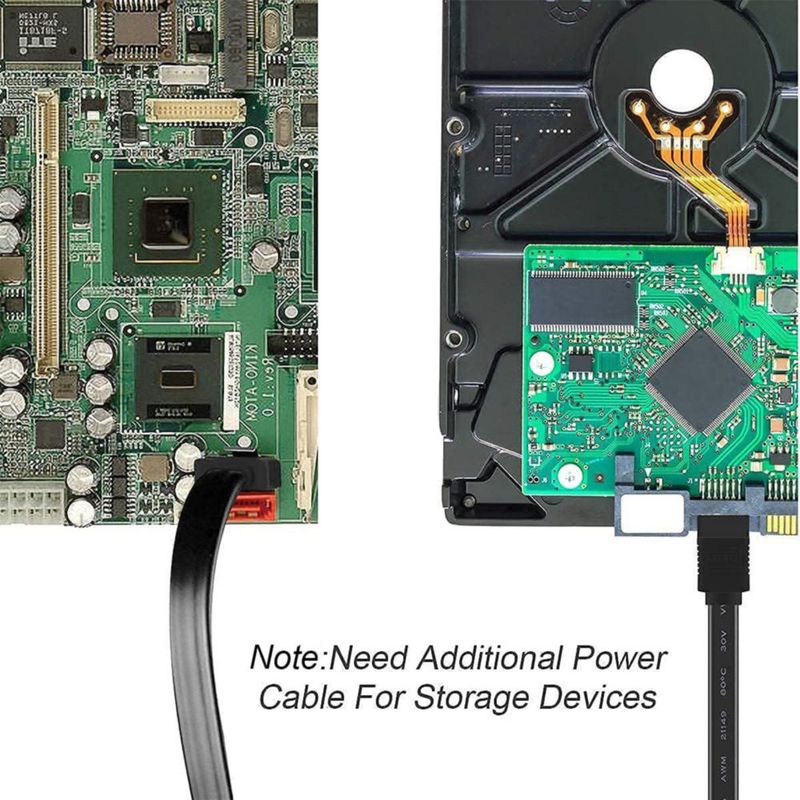 Cable SATA BENFEI 6 Gbps 46 cm (paquete de 6) con pestillo