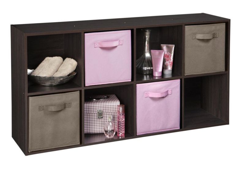 Cajones de tela ClosetMaid pack de 2 en rosa 26 × 26 × 26 cm
