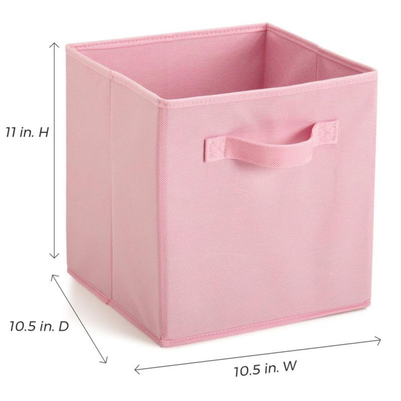 Cajones de tela ClosetMaid pack de 2 en rosa 26 × 26 × 26 cm
