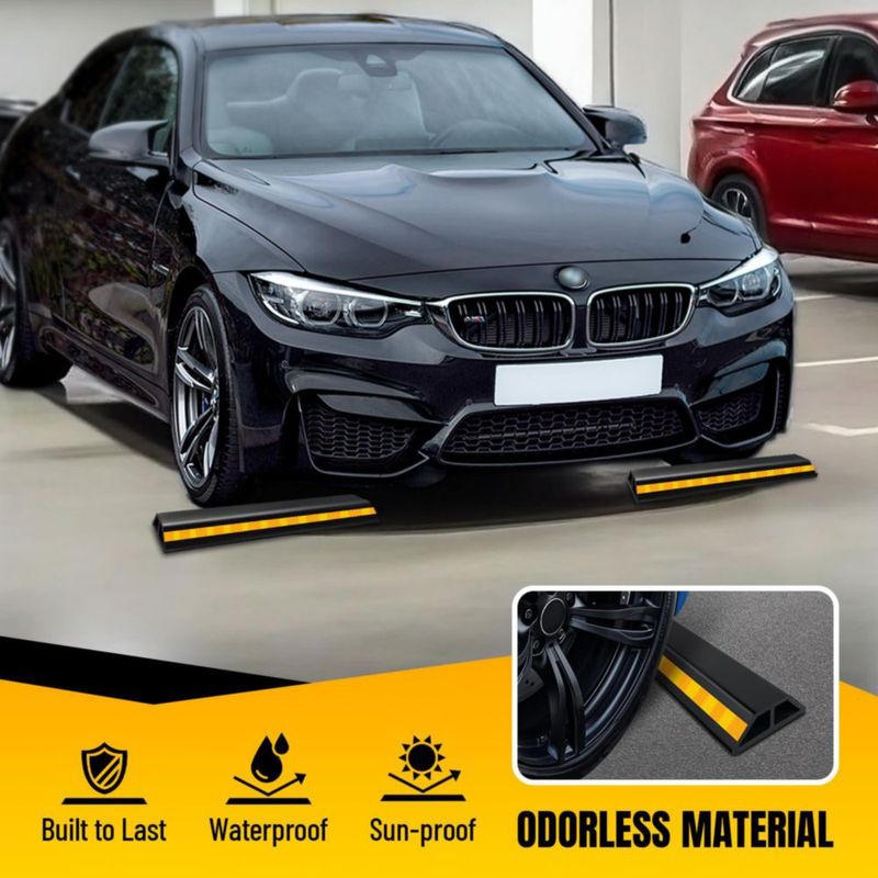 Ayuda de estacionamiento HOXWELL 46 cm juego de 2 con rayas amarillas