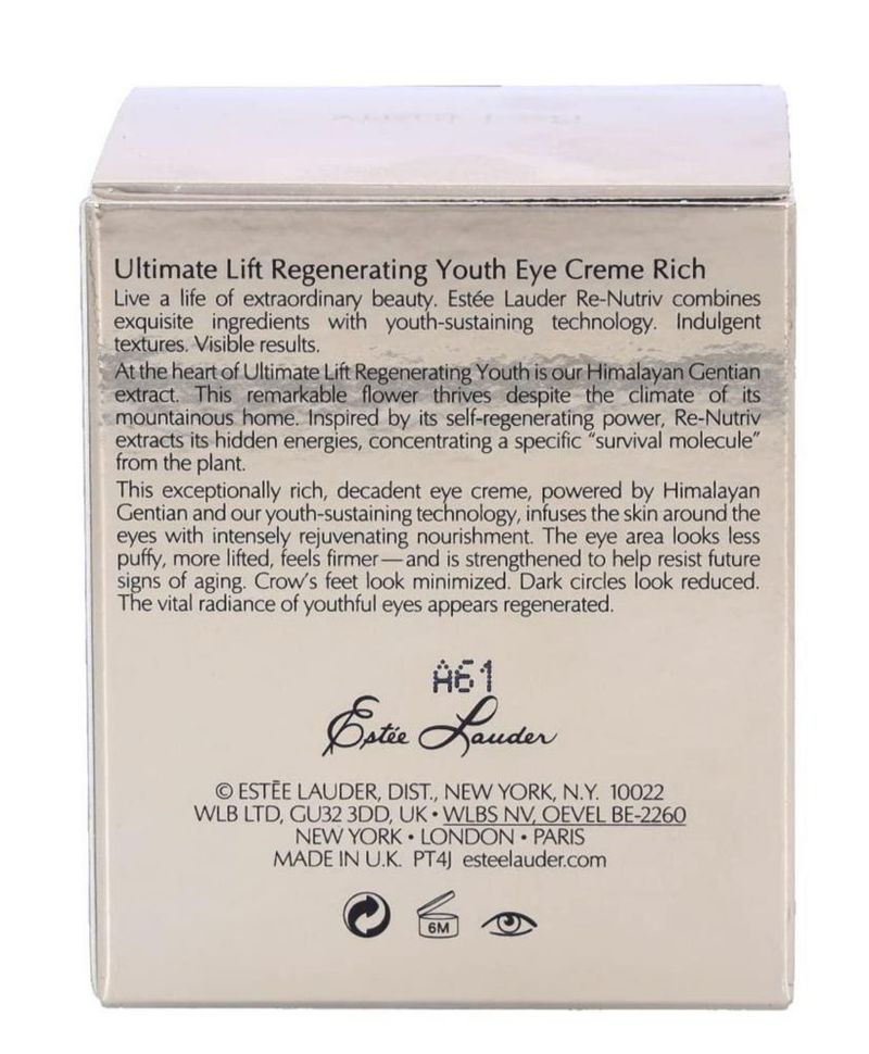 Crema para ojos Estée Lauder Re-Nutriv Ultimate Lift Antienvejecimiento