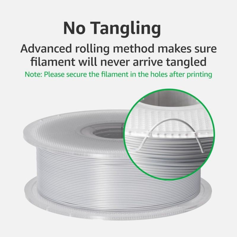 Filamento ABS BAMBULAB 175 mm 1 kg Blanco (40100)