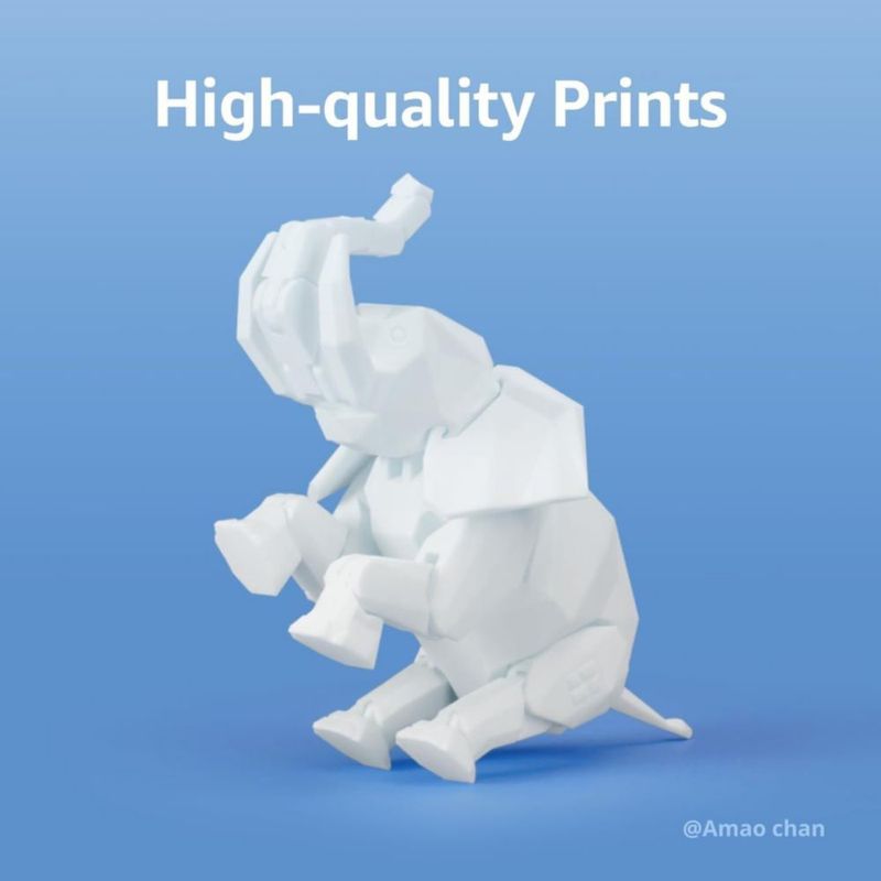 Filamento ABS BAMBULAB 175 mm 1 kg Blanco (40100)