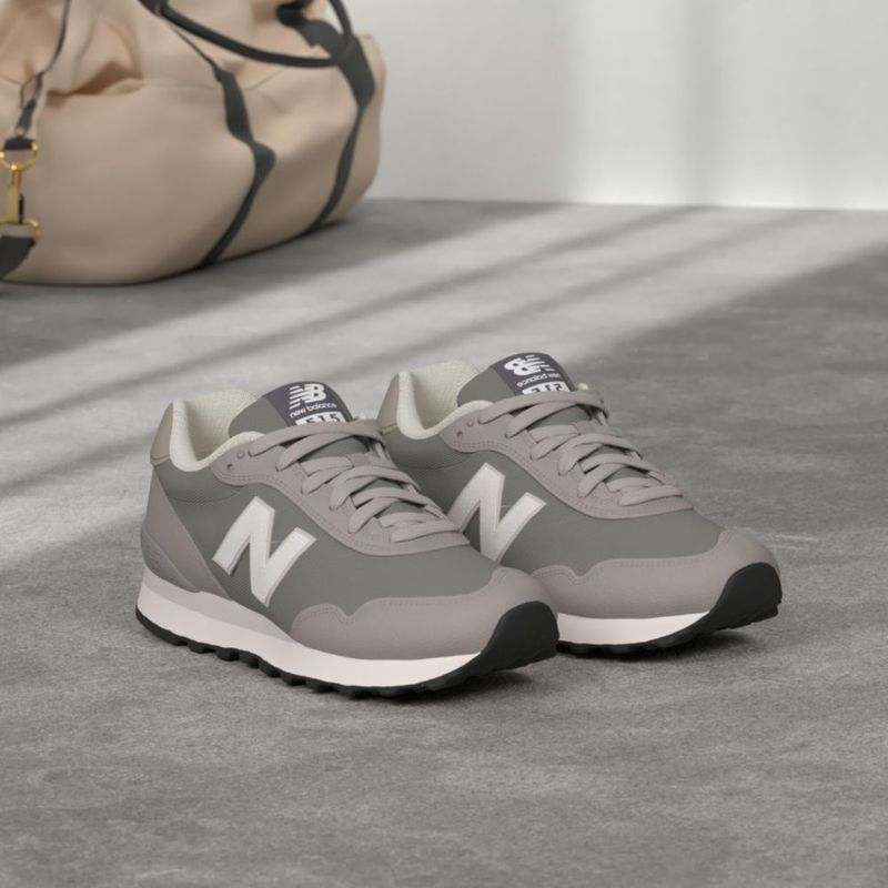 Zapatilla New Balance 515 V3 para mujer Gris/Blanco 24 cm
