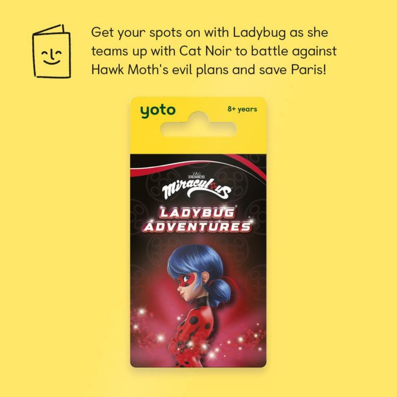 Tarjeta de audio YOTO Miraculous: Ladybug Adventures para mayores de 8 años