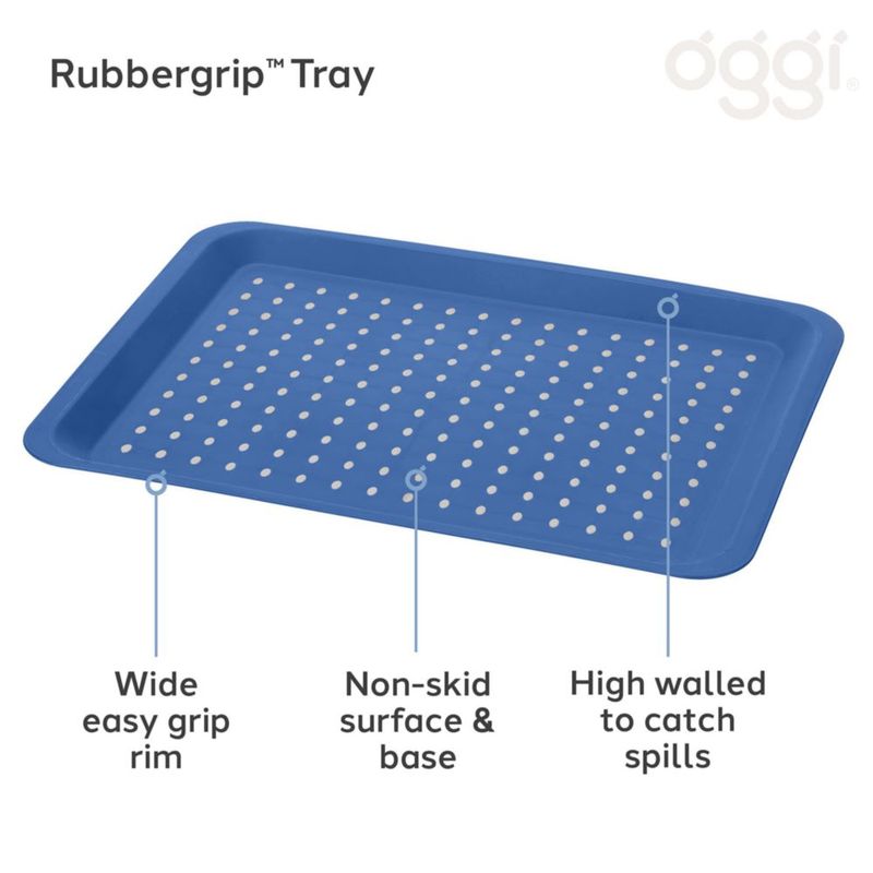 Recogedor de Goteo Oggi 42 cm x 32 cm Azul/Blanco