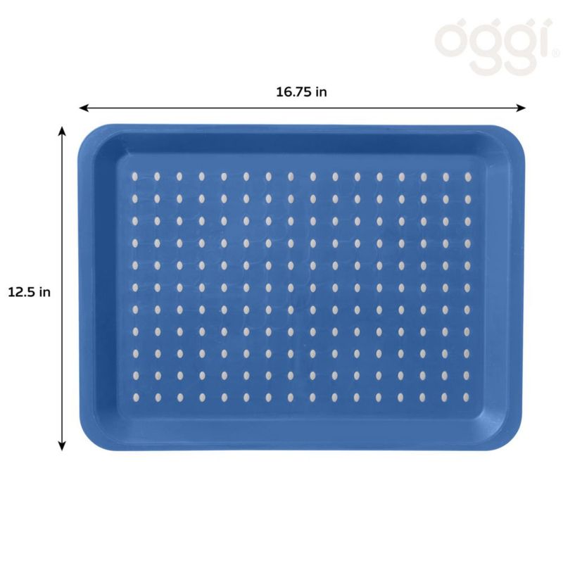 Recogedor de Goteo Oggi 42 cm x 32 cm Azul/Blanco