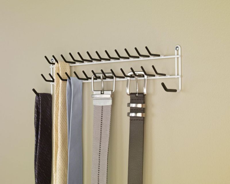 Perchero para Corbatas ClosetMaid 38 cm Blanco 27 Ganchos