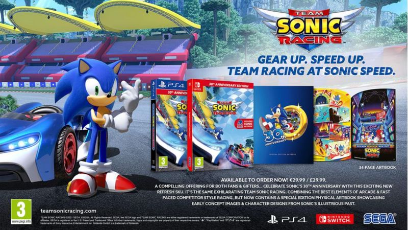 Videojuego SEGA Team Sonic Racing PS4 – Edición Aniversario