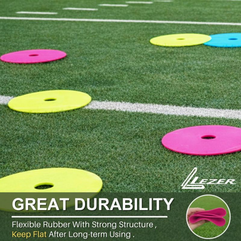 Conos planos LEZER de 15 cm juego de 12