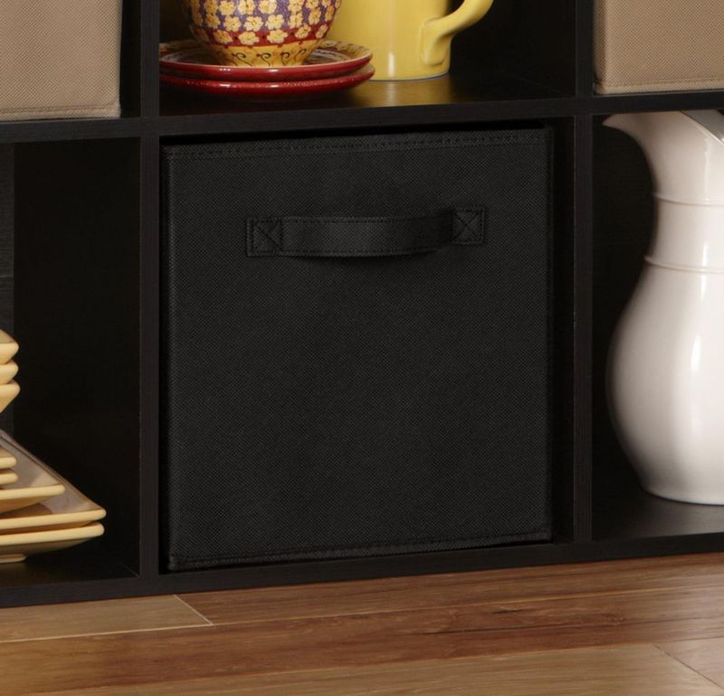 Cajón de tela ClosetMaid negro de 26 cm polipropileno