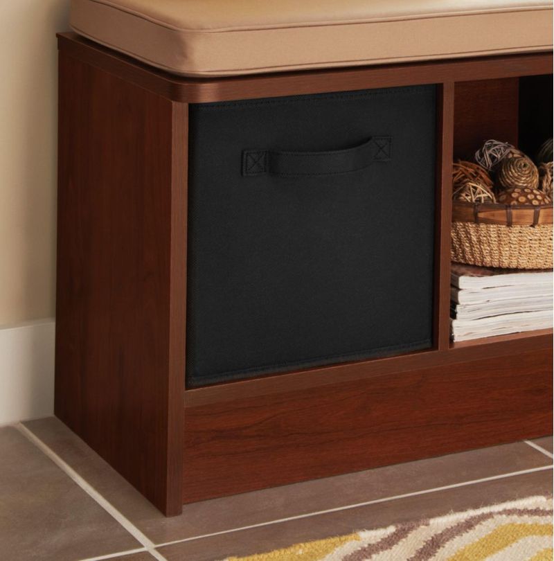 Cajón de tela ClosetMaid negro de 26 cm polipropileno
