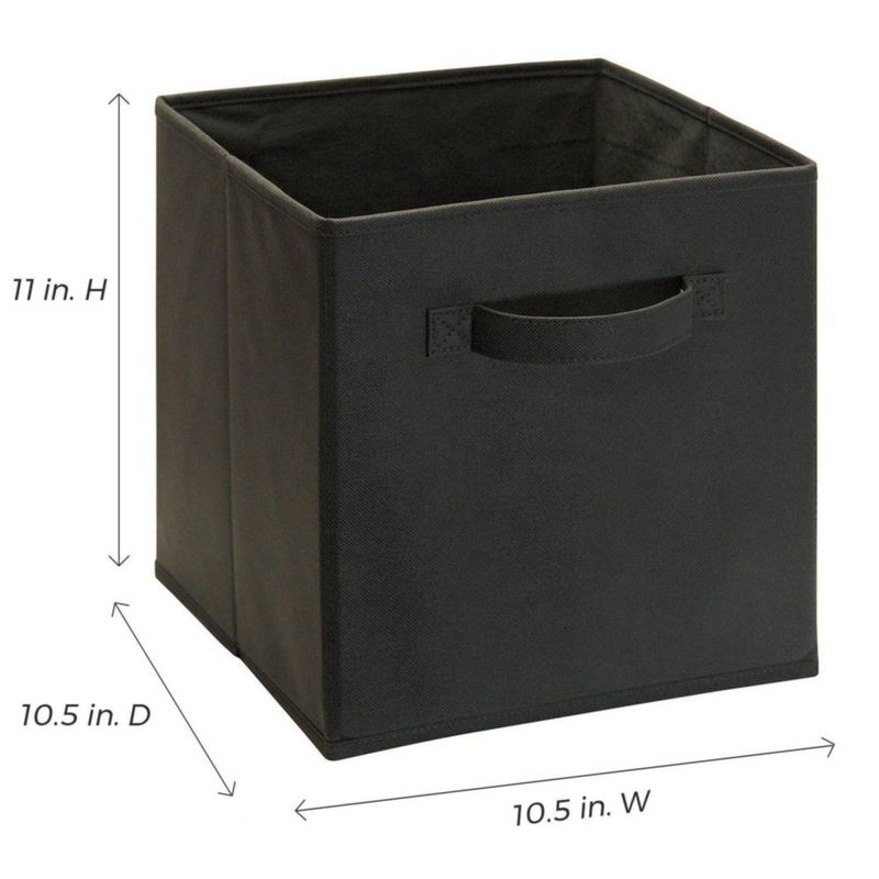 Cajón de tela ClosetMaid negro de 26 cm polipropileno
