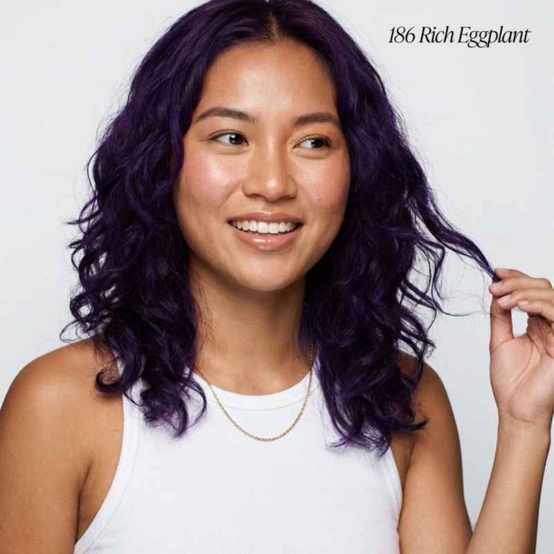 Color de Cabello Adore 186 Rich Eggplant Vegano 118 ml