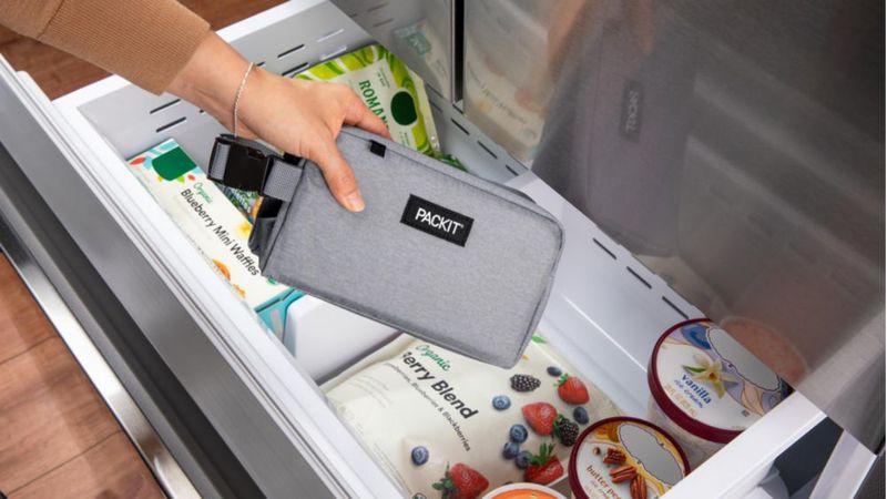 Caja de Snacks PackIt 20 cm Gris Niebla Plegable