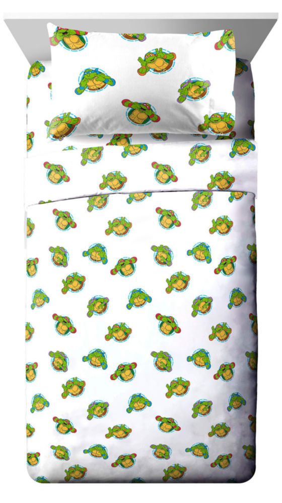 Juego de Cama Jay Franco TMNT Individual 5 Piezas Microfibra