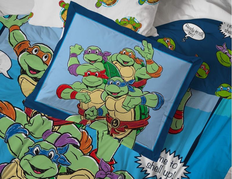 Juego de Cama Jay Franco TMNT Individual 5 Piezas Microfibra