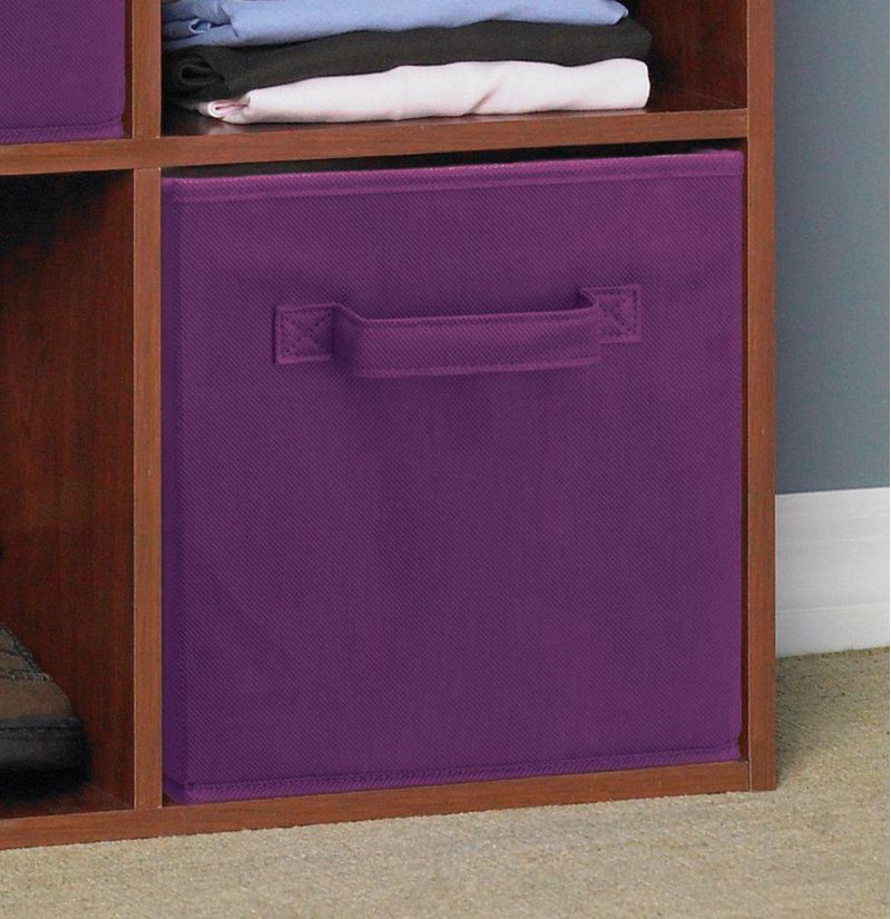 Cajón de tela ClosetMaid 26x26x26 cm morado