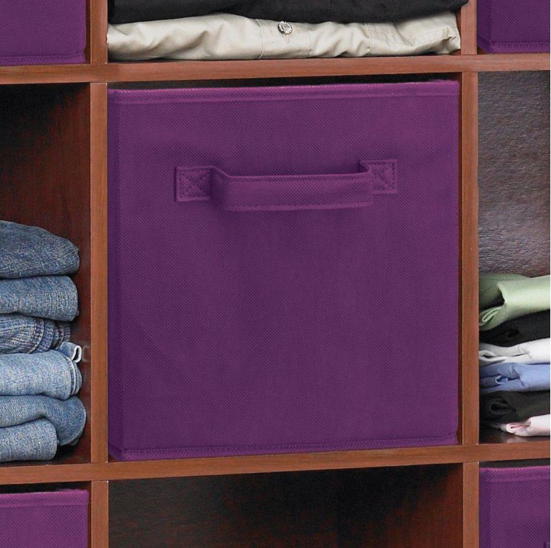 Cajón de tela ClosetMaid 26x26x26 cm morado