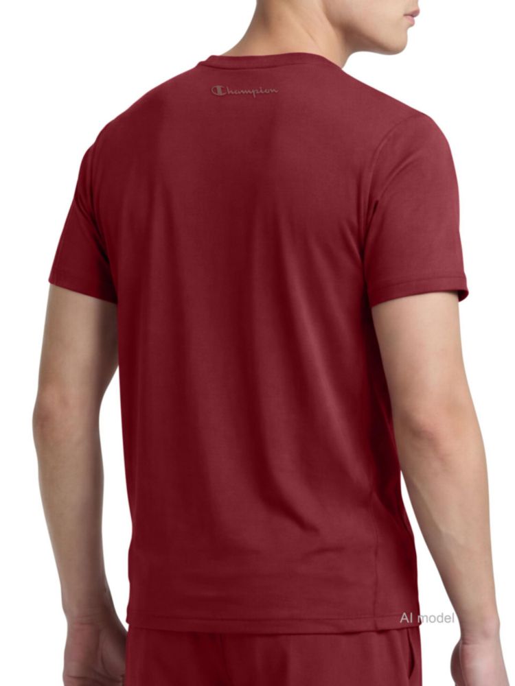 Camiseta Champion Classic de Algodón color Granada – Talla Grande