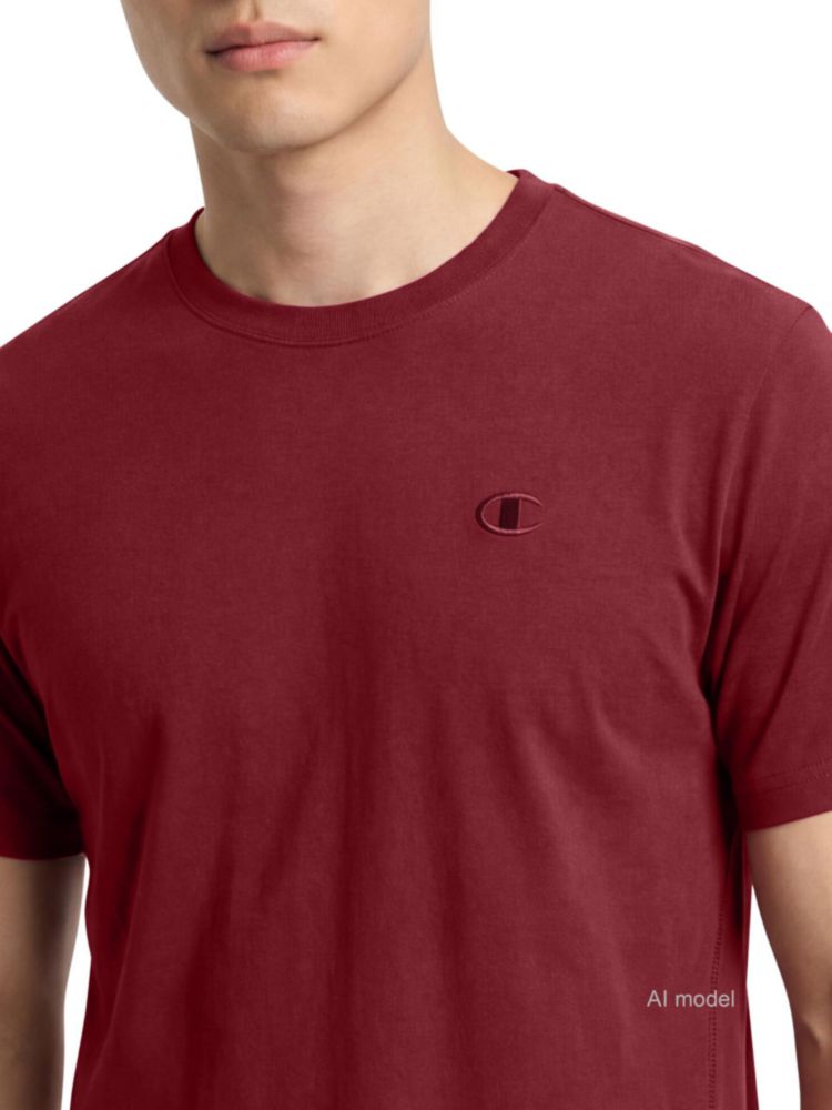 Camiseta Champion Classic de Algodón color Granada – Talla Grande