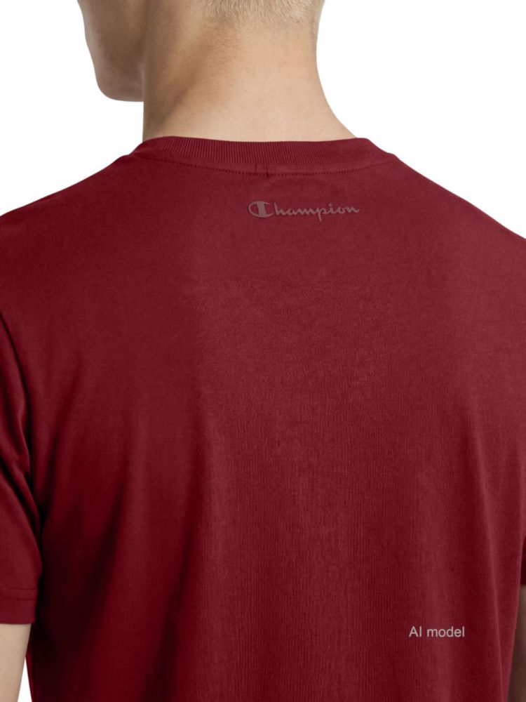 Camiseta Champion Classic de Algodón color Granada – Talla Grande