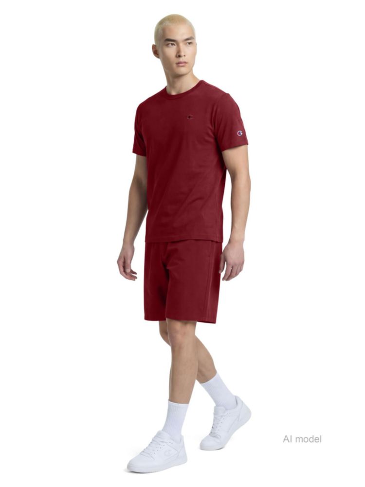 Camiseta Champion Classic de Algodón color Granada – Talla Grande