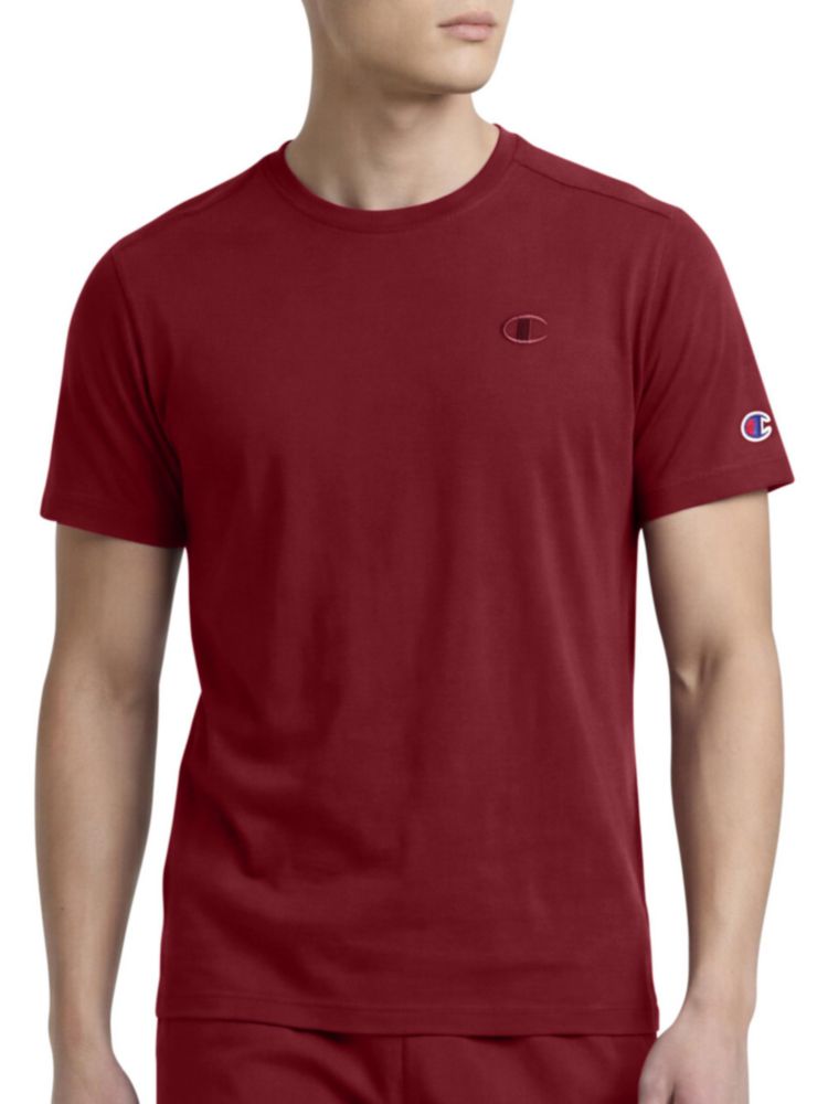 Camiseta Champion Classic de Algodón color Granada – Talla Grande
