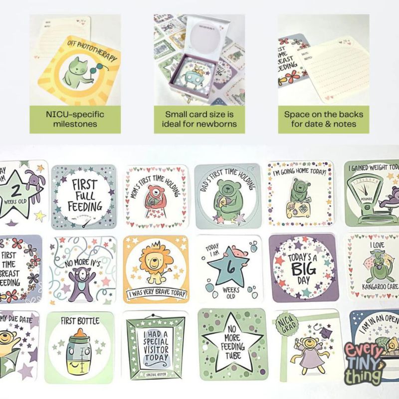 Tarjetas de Hitos para la UCI Neonatal – Every Tiny Thing