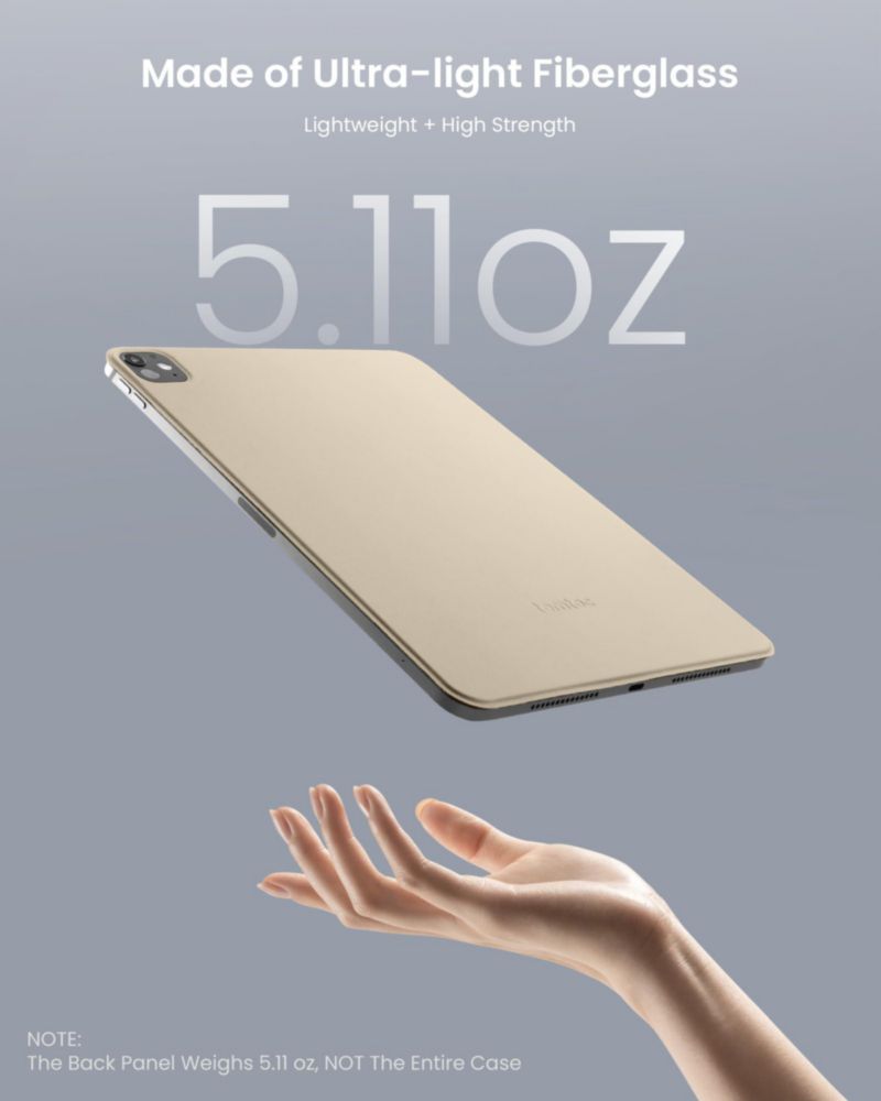 Funda tomtoc iPad Pro 13" M4 4‑Modos Fibra de Vidrio