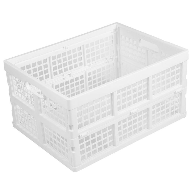 Cajas de Almacenamiento Plegables Aebeky 30 L Pack de 3 Blancas