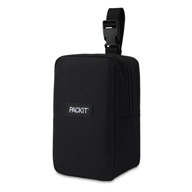 Caja de Snacks PackIt 12 cm x 24 cm Negra Vertical