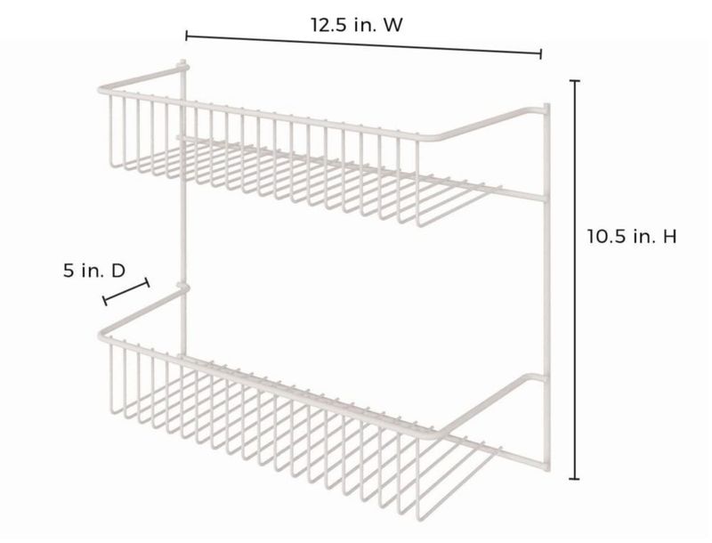 Estante ClosetMaid de 2 niveles 27 × 32 × 13 cm color blanco