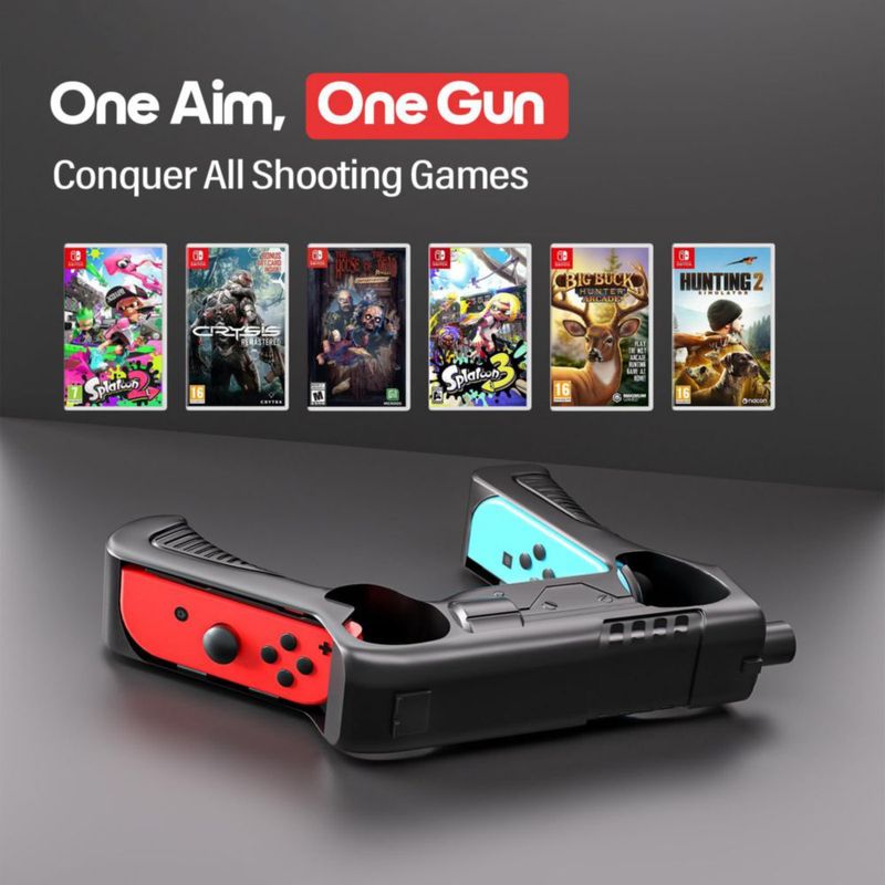 Controlador de pistola Nargos para Switch/OLED – Juegos de disparos