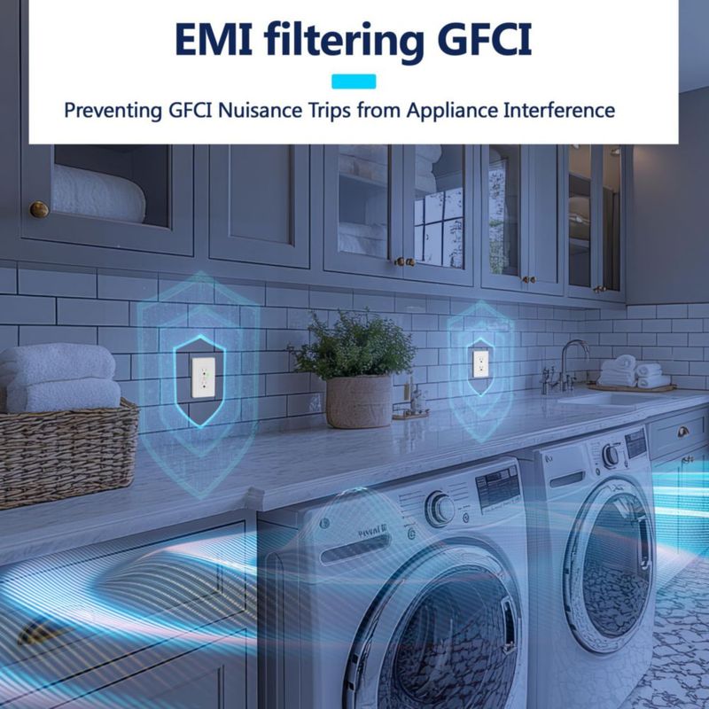 Enchufe GFCI LIDER 15 A Paquete de 6 Blanco Mate Certificado ETL